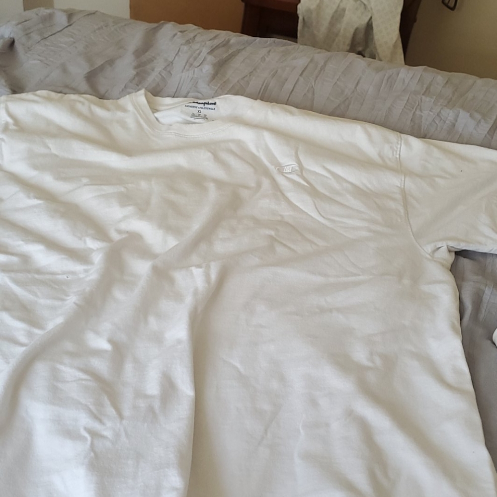 White champion tee